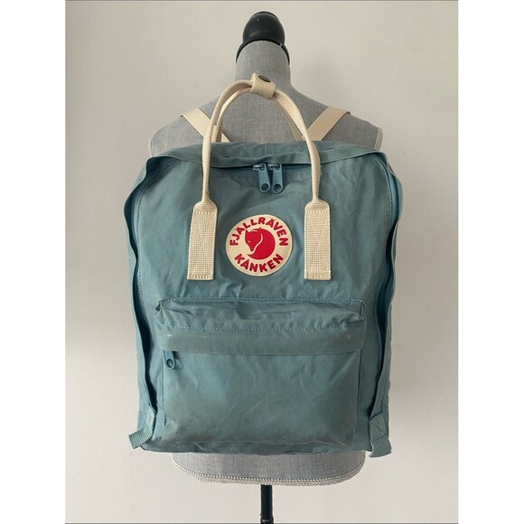 Rare Fjallraven Classic Kånken Sky Blue Backpack Laptop Pocket Everyday School main image 8